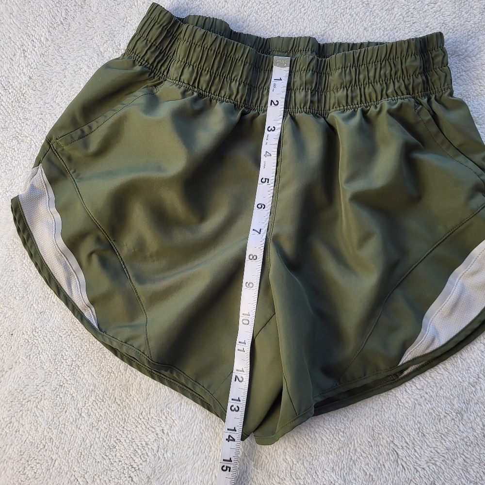 Athletic Works Triple Elastized Waist Green Gym Shorts Women's Size Small - Picture 5 of 7
